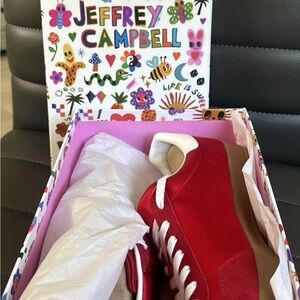 Jeffrey Campbell Red Key Sneakers